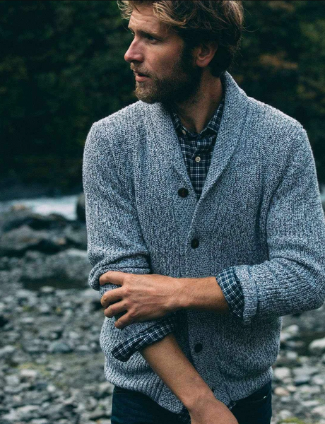 Faherty | Marled Cotton Cardigan