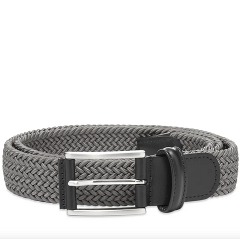 Andersons | Light Grey Woven Textile Belt