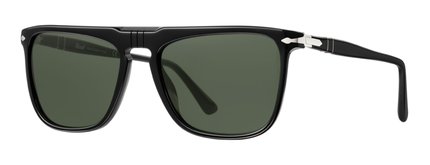 Persol | PO3225S | Black With Green Polarized