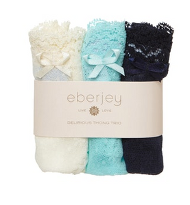 Eberjey | Delirious Classic Lace Low Rise Boythong 3 Pack
